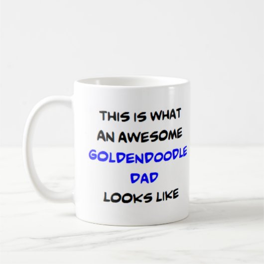 Goldendoodle Papa, phantastisch Kaffeetasse (Links)