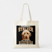 Goldendoodle Personal Stalker Funny Golden Doodle Tragetasche (Rückseite)