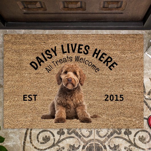 Goldendoodle Personalisierter Hund Lover Doormat Fußmatte