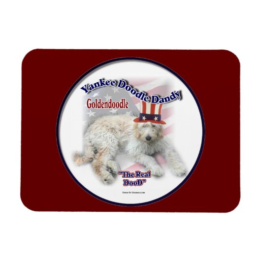 Goldendoodle politischer Spaß Magnet (Horizontal)