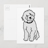 Goldendoodle Postkarte (Vorne/Hinten)