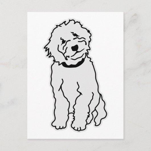 Goldendoodle Postkarte (Vorderseite)