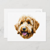Goldendoodle Postkarte (Vorne/Hinten)