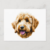 Goldendoodle Postkarte (Vorderseite)