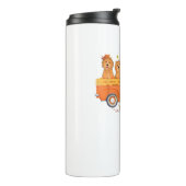 Goldendoodle Pumpkin Truck Fall Leaf Erntedank Thermosbecher (Nach links gedreht)
