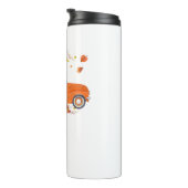 Goldendoodle Pumpkin Truck Fall Leaf Erntedank Thermosbecher (Nach rechts gedreht)