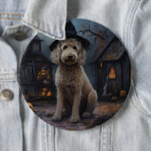 Goldendoodle Pumpkins Halloween Beängstigend Button (Beispiel)