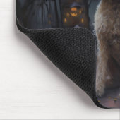 Goldendoodle Pumpkins Halloween Beängstigend Mousepad (Ecke)