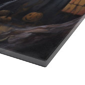 Goldendoodle Pumpkins Halloween Beängstigend Schneidebrett (Ecke)