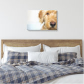 Goldendoodle Puppy Closeup Leinwanddruck (Insitu (Schlafzimmer))