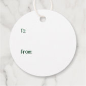 Goldendoodle Puppy Hunde Geschenkanhänger (Rückseite)