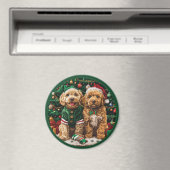 Goldendoodle Puppy Hunde Magnet (In Situ (Geschirrspüler))