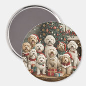 Goldendoodle Puppy Hunde Magnet (Vorderseite/Rückseite)