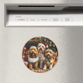 Goldendoodle Puppy Hunde Magnet (In Situ (Geschirrspüler))