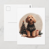 Goldendoodle Puppy Hunde Postkarte (Vorne/Hinten)