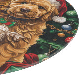 Goldendoodle Puppy Hunde Schneidebrett (Ecke)