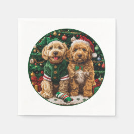 Goldendoodle Puppy Hunde Serviette