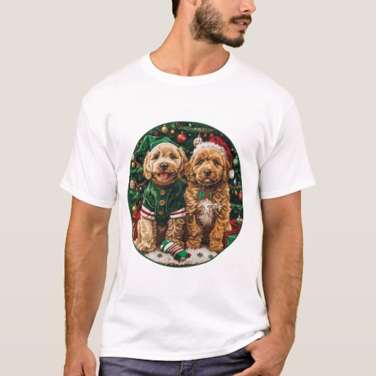 Goldendoodle Puppy Hunde T-Shirt (Vorderseite)