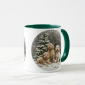 Goldendoodle Puppy Hunde Tasse (VorderseiteRechts)