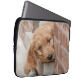 Goldendoodle Puppy Peeking Laptopschutzhülle (Vorne Rechts)