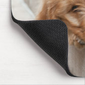 Goldendoodle Puppy Peeking Mousepad (Ecke)