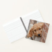 Goldendoodle Puppy Peeking Notizblock (Innenseite)