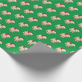 Goldendoodle Puppy Weihnachten Geschenkpapier (Ecke)