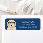 Goldendoodle-Rücksendeadressen-Aufkleber (Insitu)