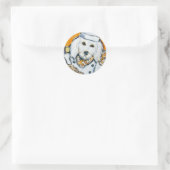 Goldendoodle Runder Aufkleber (Tasche)
