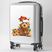 Goldendoodle Santa Dog Aufkleber (Koffer)
