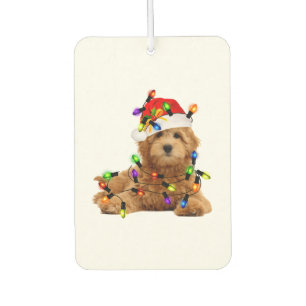 Goldendoodle Santa Dog Autolufterfrischer