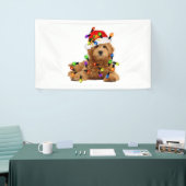 Goldendoodle Santa Dog Banner (Messeveranstaltung)