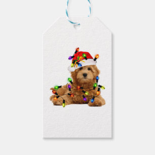 Goldendoodle Santa Dog Geschenkanhänger