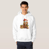Goldendoodle Santa Dog Hoodie (Vorne ganz)