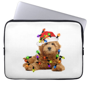 Goldendoodle Santa Dog Laptopschutzhülle