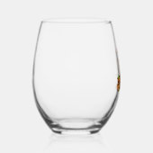 Goldendoodle Santa Dog Weinglas Ohne Stiel (Rechts)