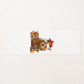 Goldendoodle Santa Dog Yogamatte (Vorderseite (Horizontal))