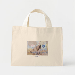 Goldendoodle-Schrift-Tasche Mini Stoffbeutel