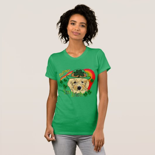 Goldendoodle St Patricks Day T-Shirt (Vorne ganz)