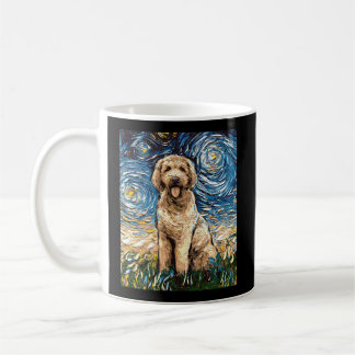 Goldendoodle Starry Night Dog Kunst, Dichtung und  Kaffeetasse
