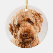 Goldendoodle Studio Keramik Ornament (Vorne)