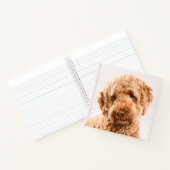 Goldendoodle Studio Portrait Notizblock (Innenseite)