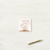 Goldendoodle Studio Portrait Post-it Klebezettel (Auf Schreibtisch)