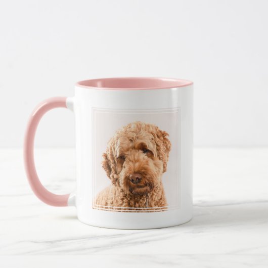 Goldendoodle Studio Portrait Tasse (Links)