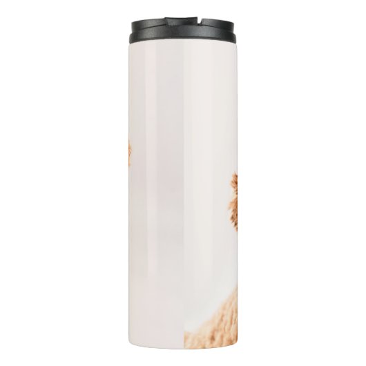 Goldendoodle Studio Portrait Thermosbecher (Rückseite)