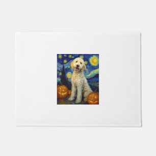 Goldendoodle Süßer Hund Halloween Jack O Kürbis Fußmatte