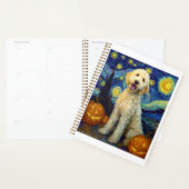 Goldendoodle Süßer Hund Halloween Jack O Lantern K Planer (Anzeige)