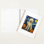 Goldendoodle Süßer Hund Halloween Jack O Lantern K Planer (Anzeige)