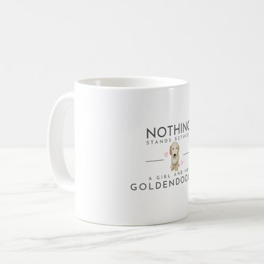 Goldendoodle-Tasse Kaffeetasse (Vorderseite Links)