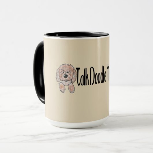 Goldendoodle-Tasse Tasse (Vorderseite Links)